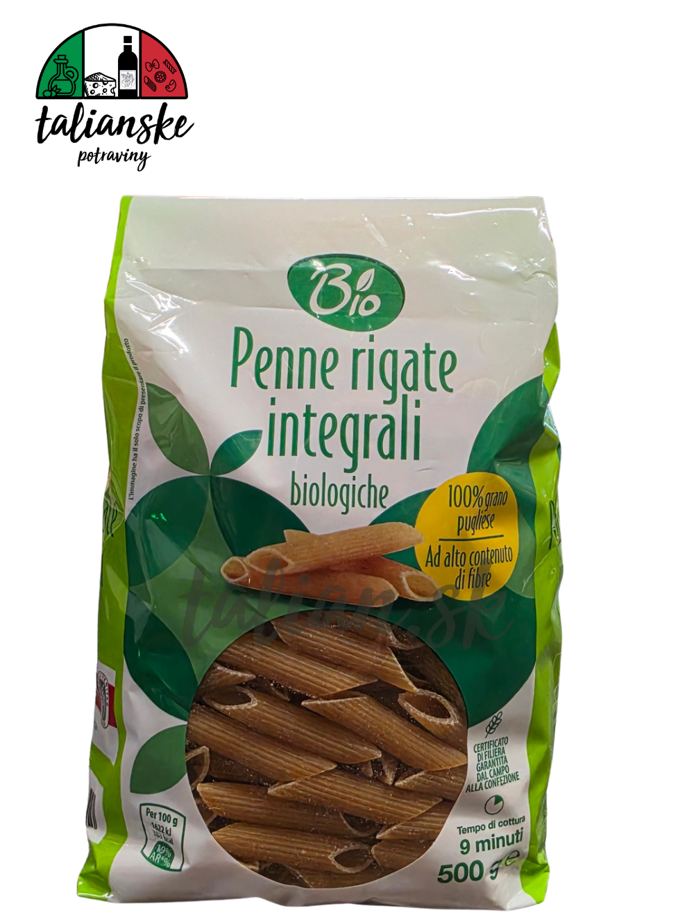 Celozrnné penne bio 500g - Bio