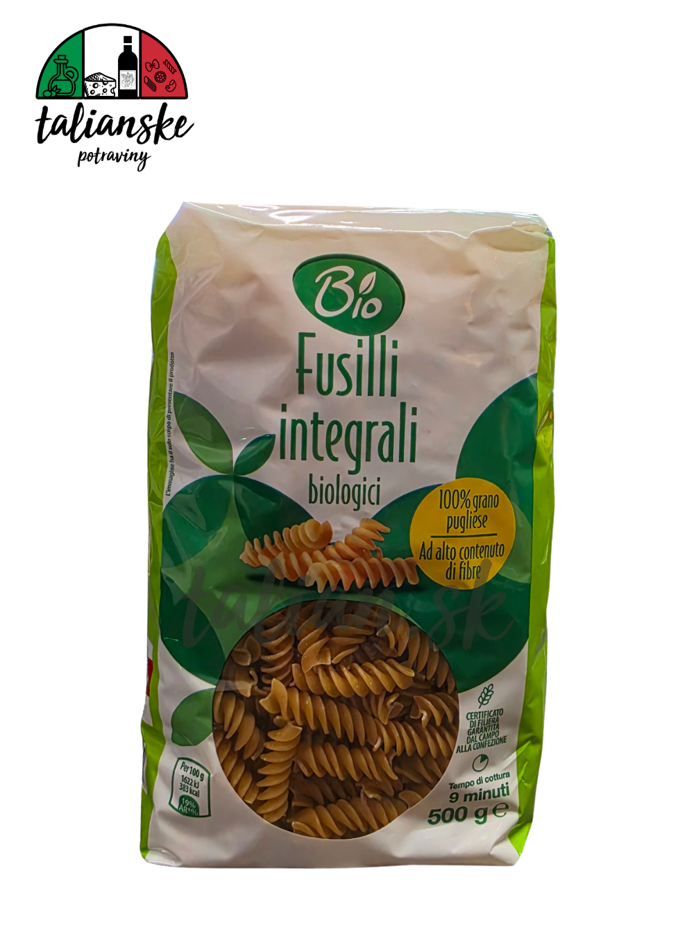 Celozrnné fusilli bio 500g - Bio
