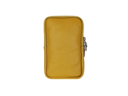 Portacellulare in pelle giallo 800x800