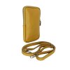 Portatelefone in pelle con tracolla giallo 800x800