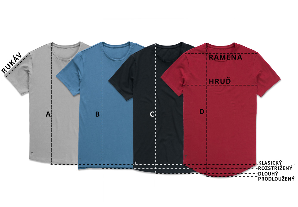 Jak vybrat správnou velikost trička?