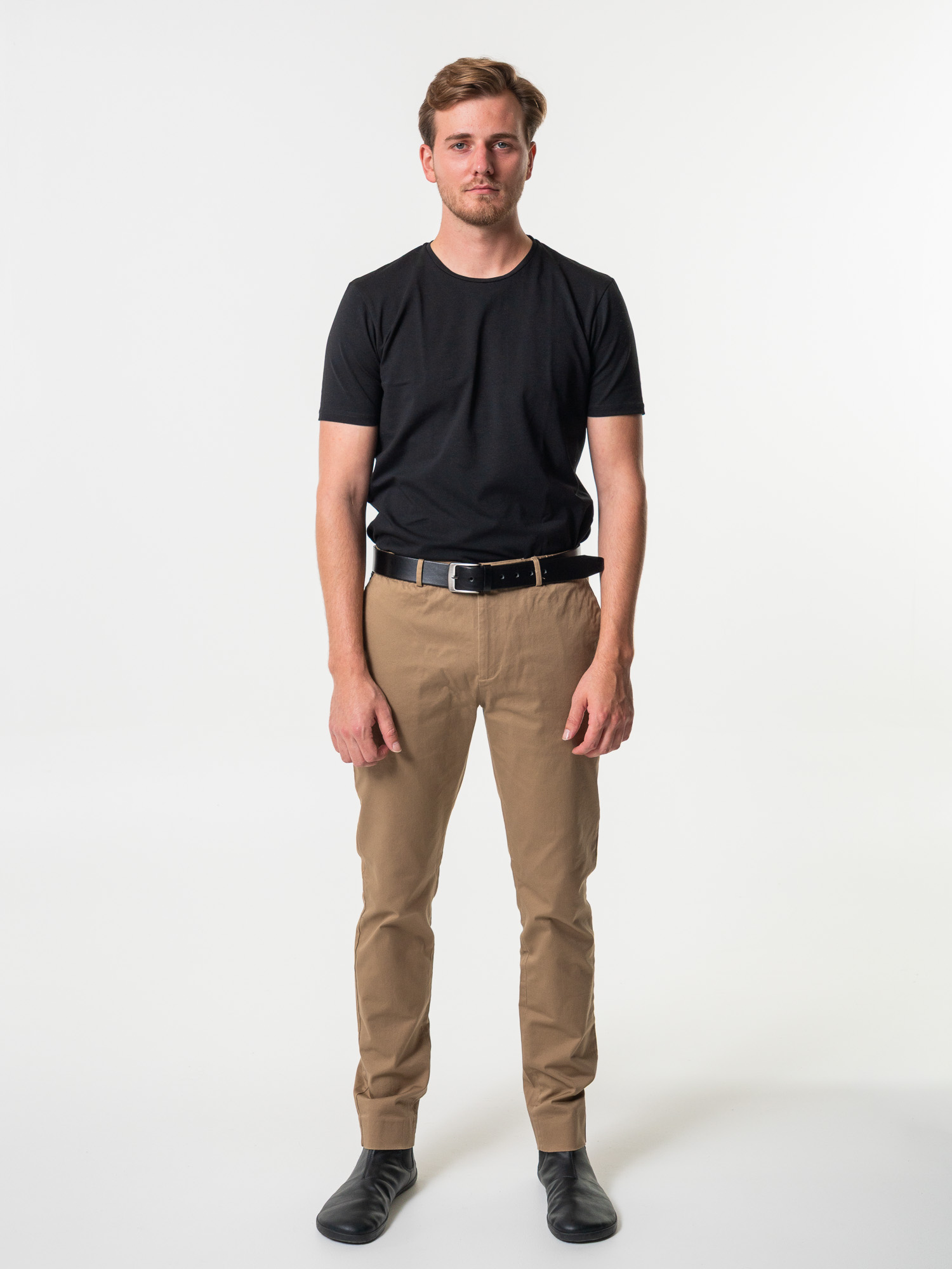 Pánsky kožený opasok Oliver Deep black