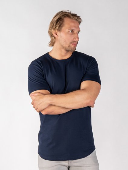 Prodloužené Navy Óčko | Tričko (1. Velikost XXL, Barva navy)