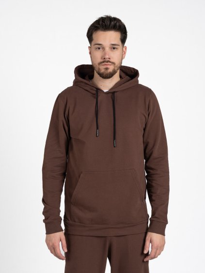 Men's elongated hoodie | Brown
