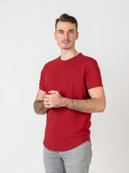 Prodloužené Červené Óčko | Tričko (1. Velikost XXL, Barva červená)