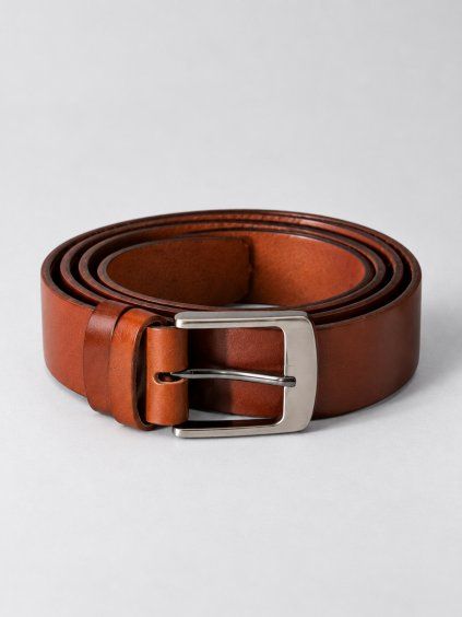 Herren-Ledergürtel Oliver | Cognac
