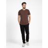 Men's elongated t-shirt | Crewneck | Brown