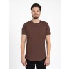 Men's elongated t-shirt | Crewneck | Brown