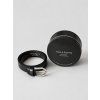 Dámský kožený pásek Emily Silver Satin | Deep black