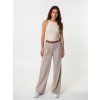 Women's leather belt Emily Silver Satin | Cognac