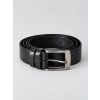 Men's leather belt Oliver | Deep black