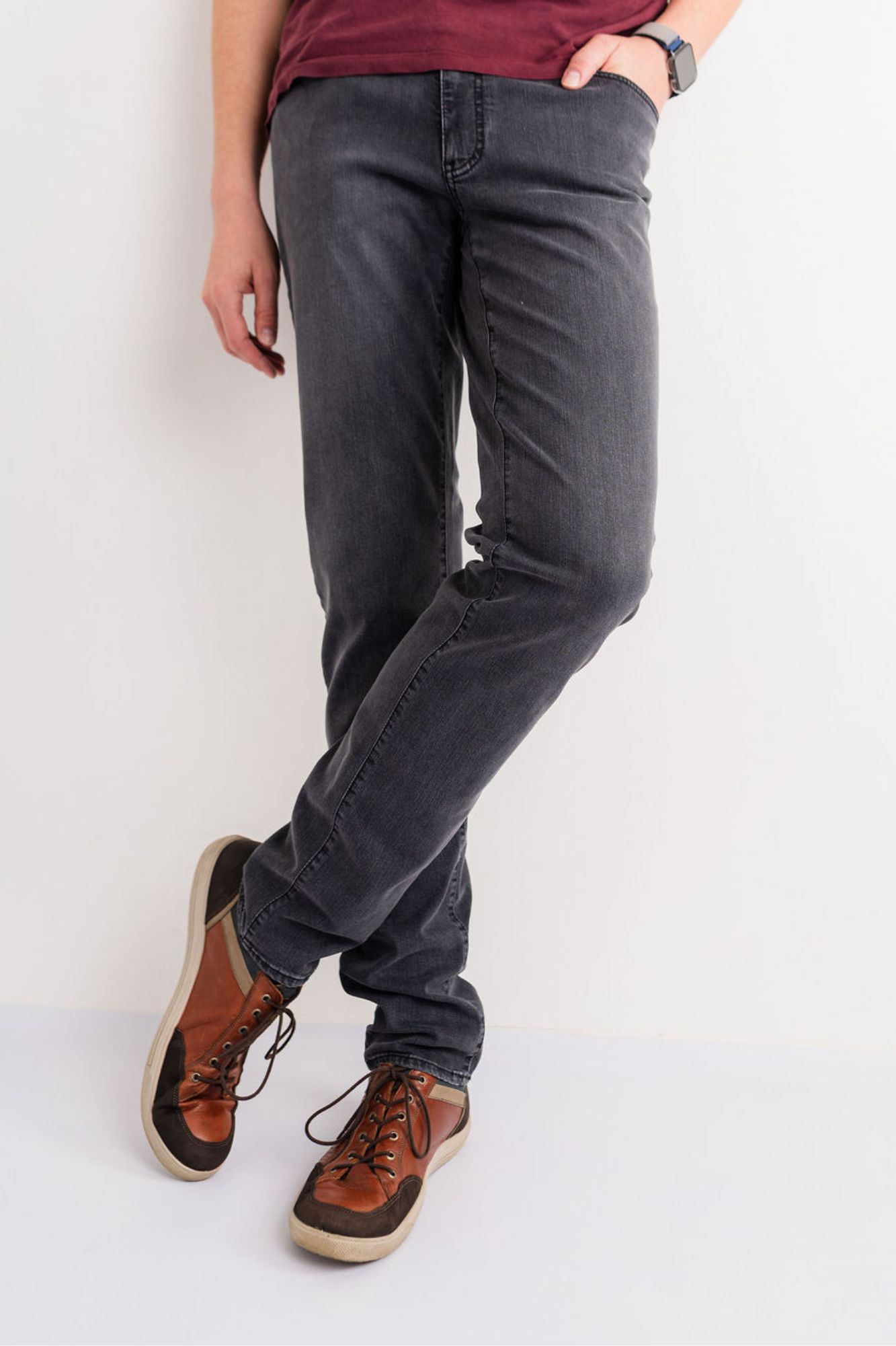 Nové pánské šedé džíny