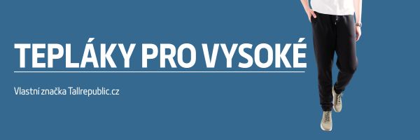 Prodloužené pánské tepláky vlastní značky