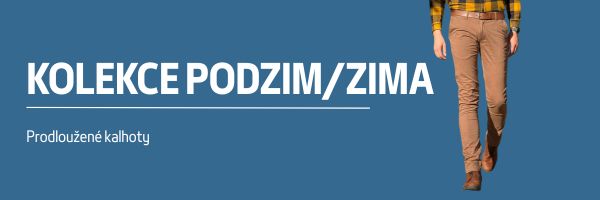Kolekce podzim zima prodloužených pánských kalhot