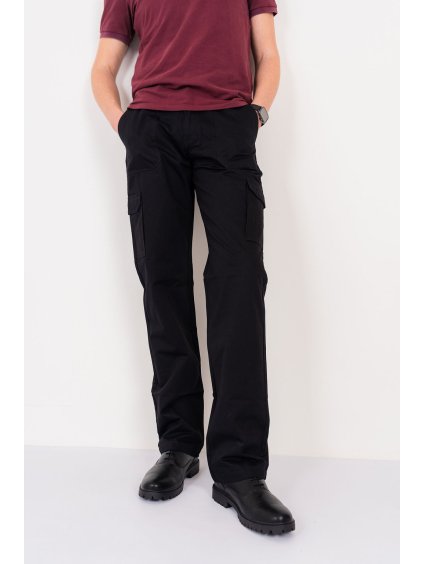 Pánské černé cargo Ed Baxter, prodloužené