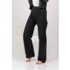 prodlouzene cerne dziny wide leg zboku detail