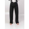 prodlouzene cerne dziny wide leg zepredu detail