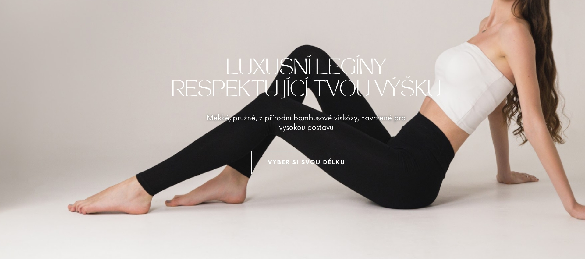 Prodloužené bambusové legíny