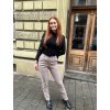 prodloužené kalhoty Chicas hnědošedé- tallyou.cz