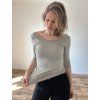 Vykrojené tričko Linda světle šedé