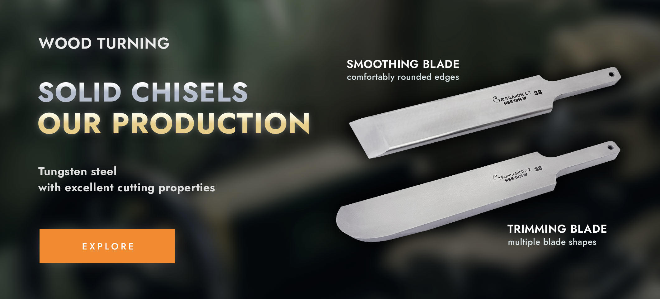 Massive blades for wood turning from our production