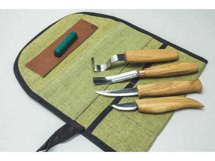 Spoon and Kuksa Carving Professional Set S43 BeaverCraft řezbářský profesionální set a nůž na vyřezávání lžiček