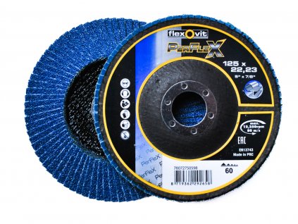 Lamelový kotouč kónický 125x22,2 Flexovit Perflex zirkon, P60