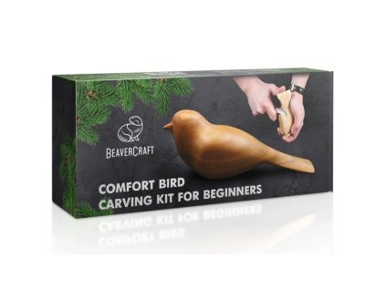 DIY01 Řezbářská sada pro vyřezání ptáčka Comfort Bird Carving Kit BeaverCraft