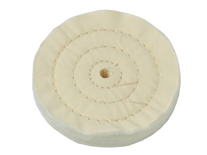 Leštící kotouč bavlna bílá Ø 125 x 15 x 10 mm