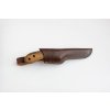 Carbon Steel Bushcraft Knife Walnut Handle with Leather Sheath BSH2