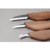 zakladni sada rezbarskych nozu a brouseni s15 beavercraft starter hip and whittle knife set