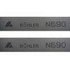 Steel N690 - 3 x 45 x 675 mm