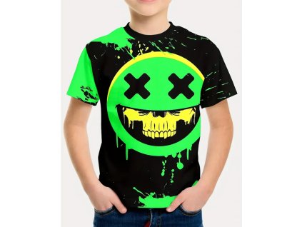 Tričko s potiskem obličeje pro chlapce