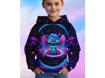 Mikina s 3D potiskem Stitch