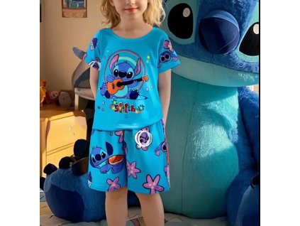 Stitch - pyžamový set (Modrý)