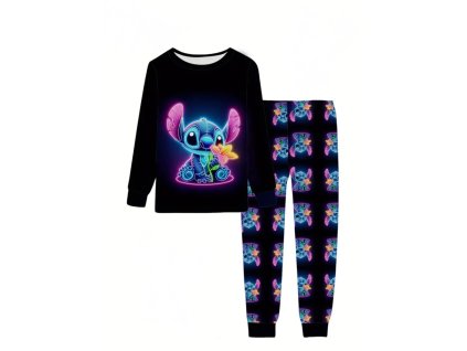 Stitch pyžamo - dlouhé