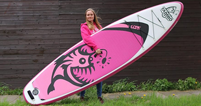 TAMBO 10'5" LADY očima mistrině ČR v paddleboardingu na divoké vodě