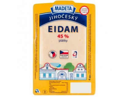 Madeta Jihočeské Eidam 100g plátky 45%