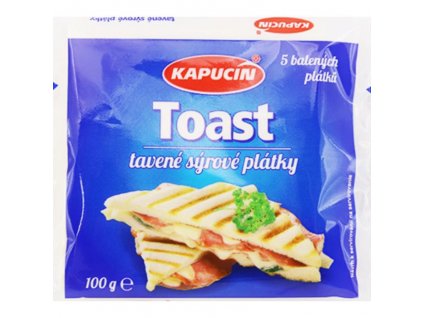 Kapucín tavený sýr 100g plátkový 36% Toast