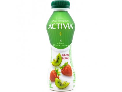 Activia jogurtový nápoj 280g jahoda a kiwi