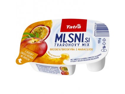 Mlsni.si tvarohový 133g broskev+maracuja