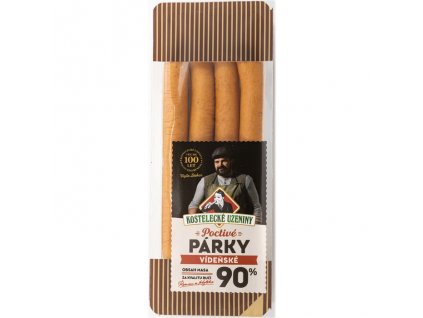 Kostelecké poctivé párky 180g vídeňské