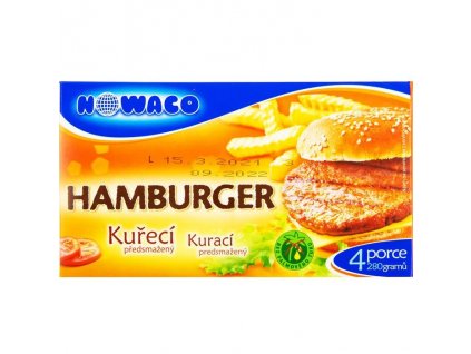 Mraž. Nowaco kuřecí hamburger 280g předsmažený