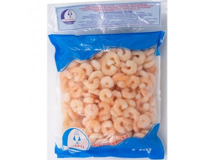 Asifo mraž. krevety kotejlové loupané předvařené 1kg 91/120 (NON DO)