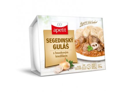 Apetit segedínský guláš 510g houskový knedlík