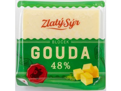 Zlatý sýr Gouda 48% 250g bločky