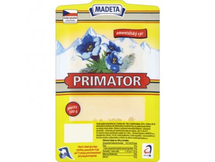 Madeta Primator sýr 100g 45% plátky