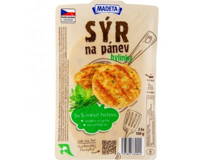 Madeta sýr 100g na pánev bylinky