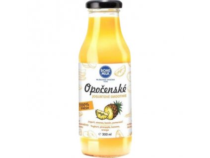Bohemilk opočenské jogurtové smoothie 300ml ananas+banán+pomeranč