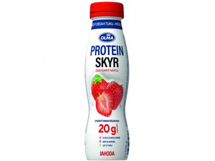 Olma Protein skyr jogurtový nápoj 320g jahoda